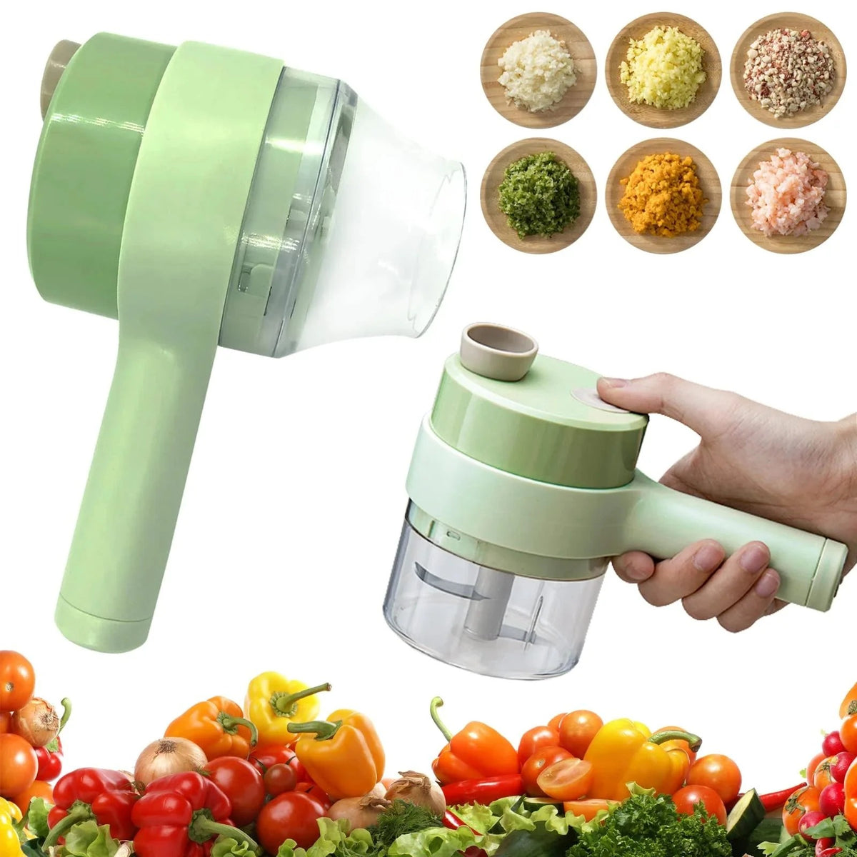 Electric Handheld Vegetable Cutter & Food Chopper β Multifunctional Kitchen Tool