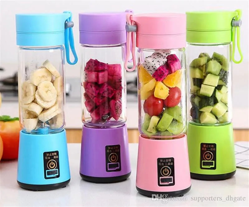 Portable USB Rechargeable Juicer Blender – Mini Electric Smoothie Maker Bottle