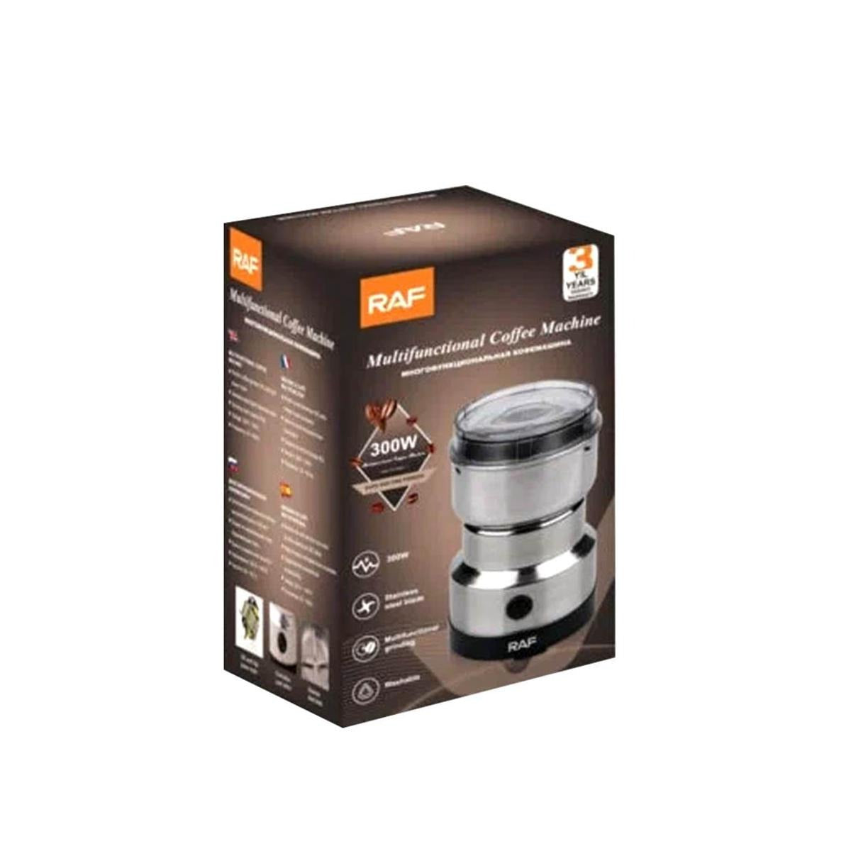 RAF R-7113 Electric Grinder 300W | Stainless Steel Coffee, Spice & Masala Grinder