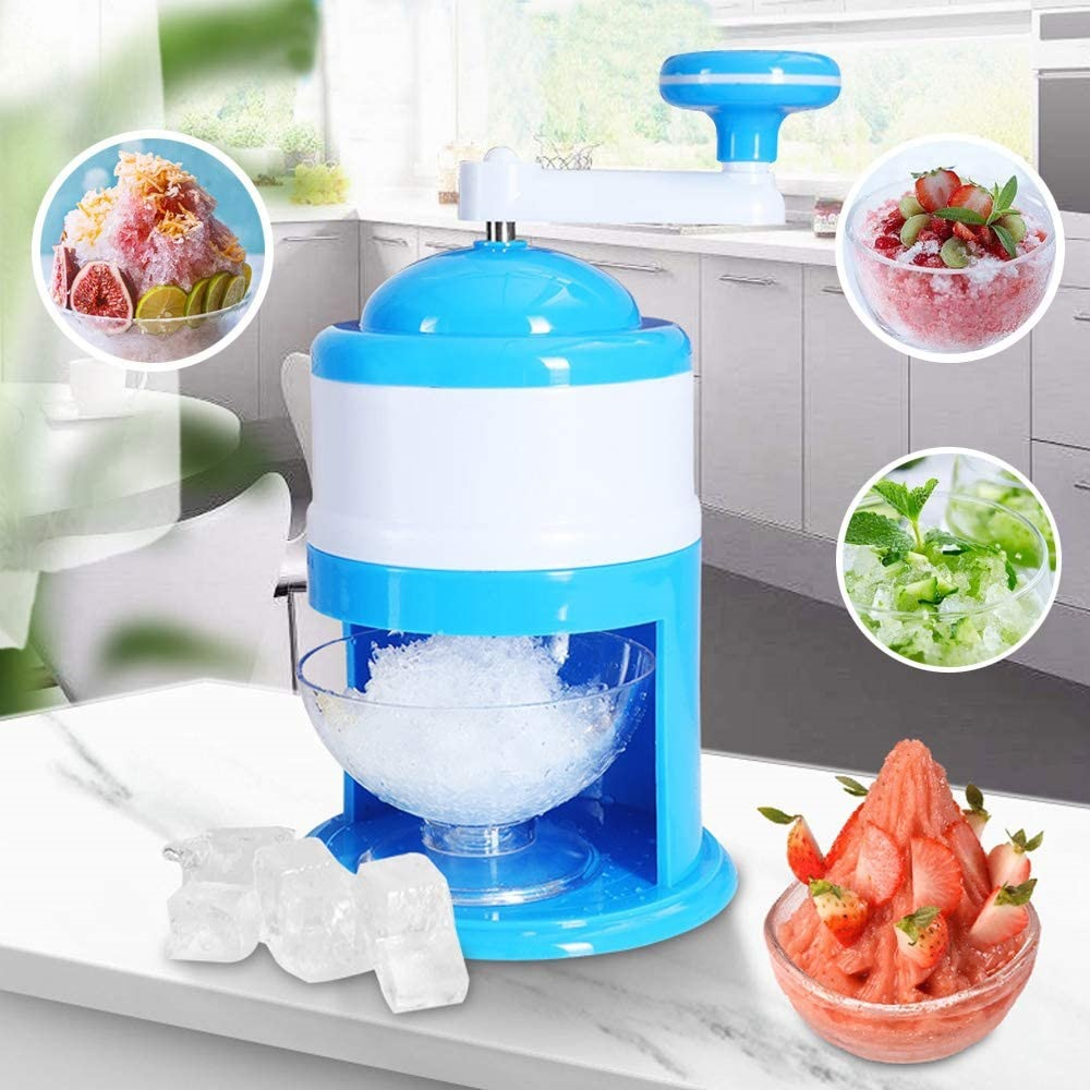 Manual Ice Crusher – Gola Ganda Ice Shaver Maker for Homemade Frozen Treats