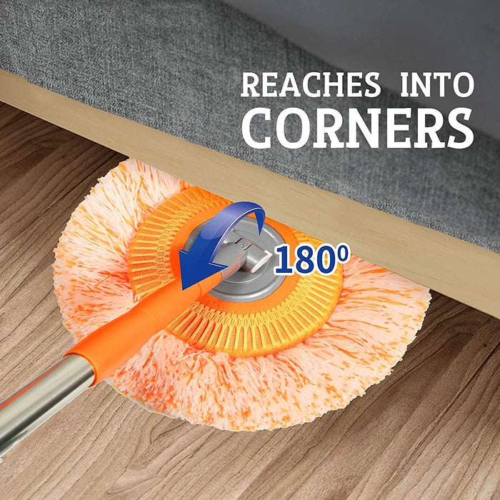 Extendable Telescopic Mop with Microfiber Cloth Head – Adjustable Floor Cleaning Mop