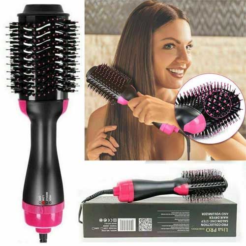 3-in-1 One-Step Hot Air Brush – Hair Dryer, Straightener & Volumizing Styler